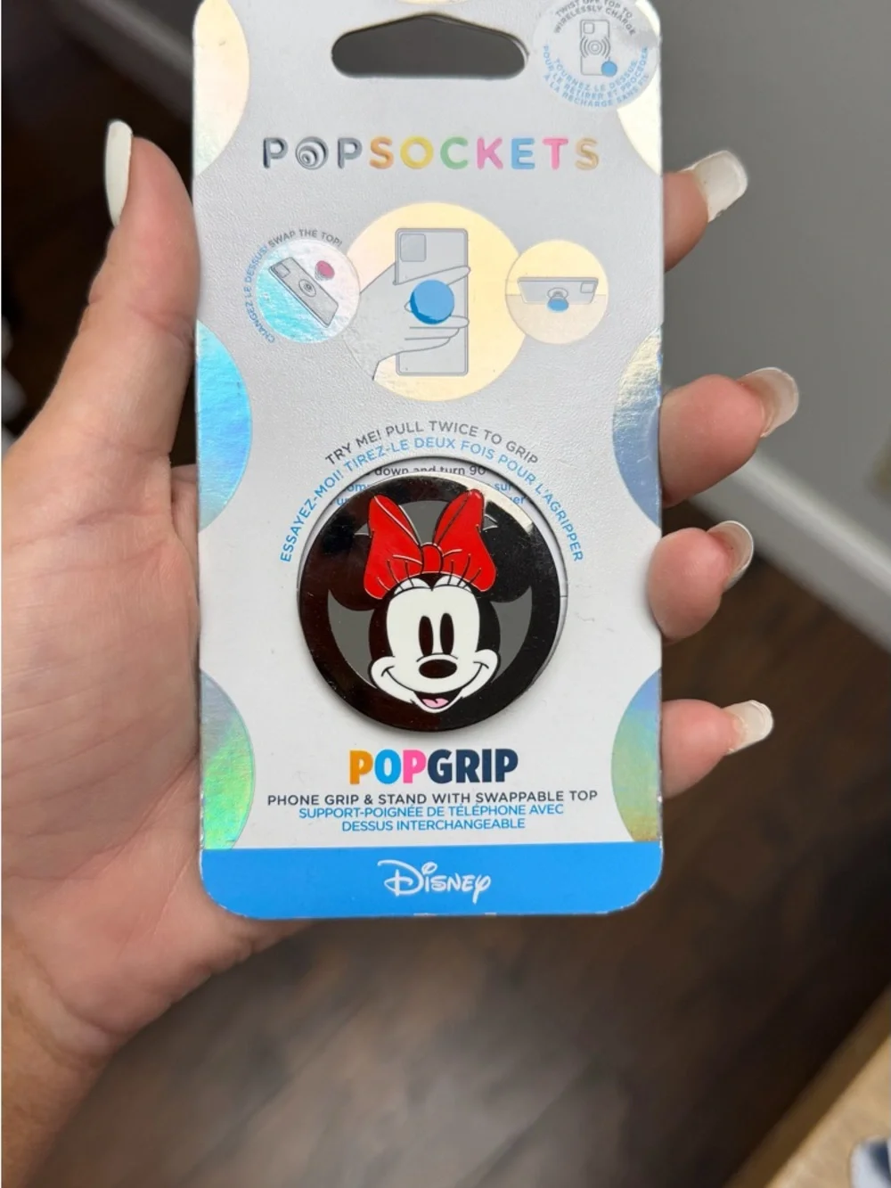 Disney Minnie Mouse Black and Red PopGrip Phone Grip